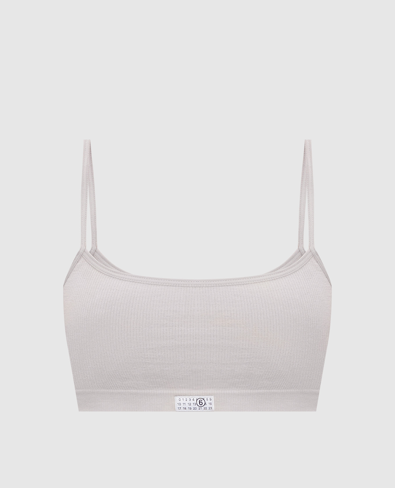 

Grey top with logo patch Maison Margiela MM6