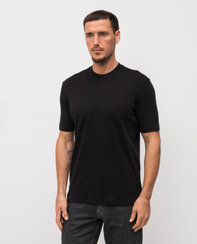 Stefan Brandt Black T-shirt ELI DELUXE ELIDELUXE185