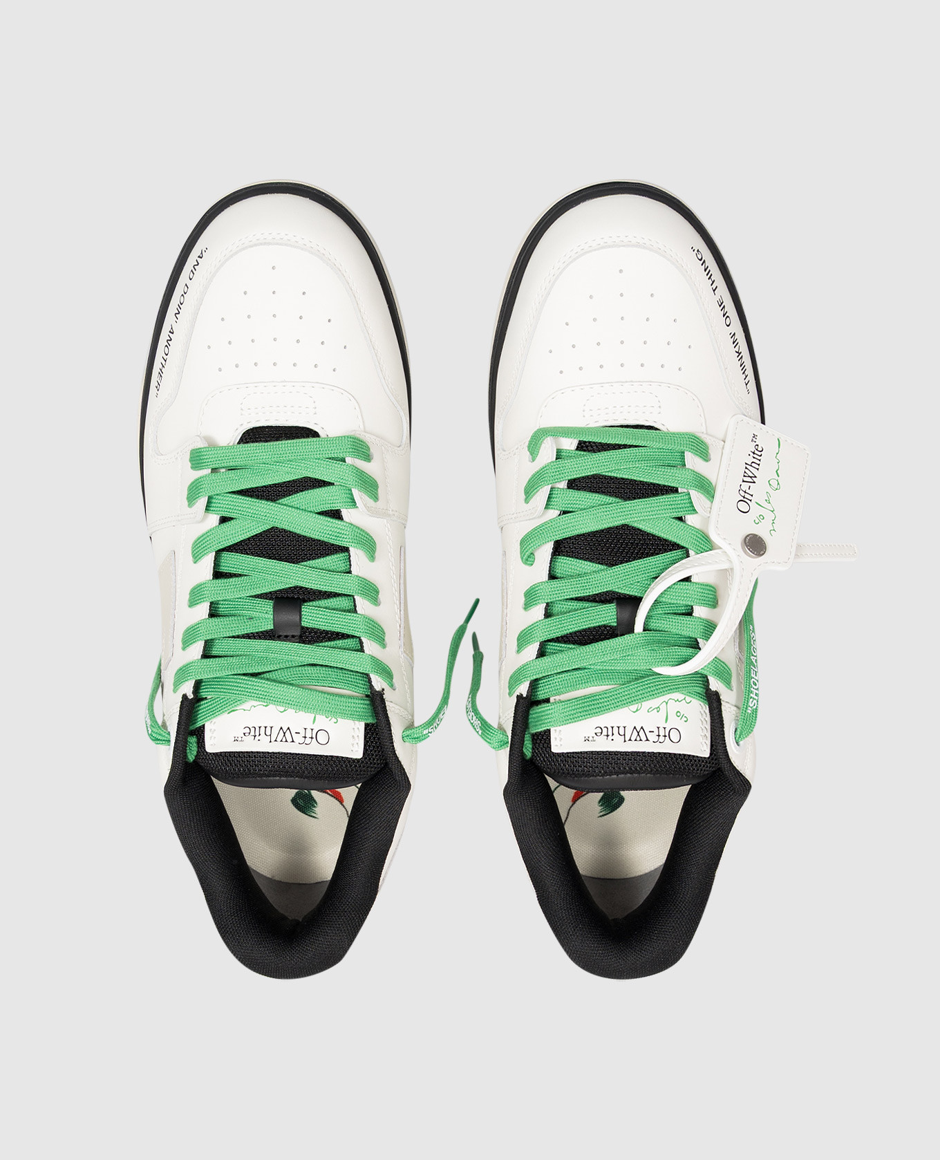 Miles Davis Out Of Office white leather sneakers Off-White 4