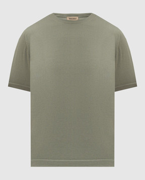 Woolrich Khaki T-shirt with logo patch CFWOKN0355MRUF0787