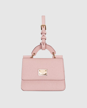 Dolce&Gabbana Pink leather cardholder-keychain Dauphine BI3401A1001