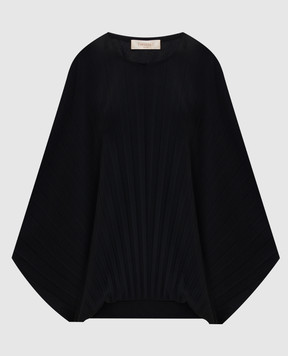 Twinset Black blouse with pleating 261TE2043