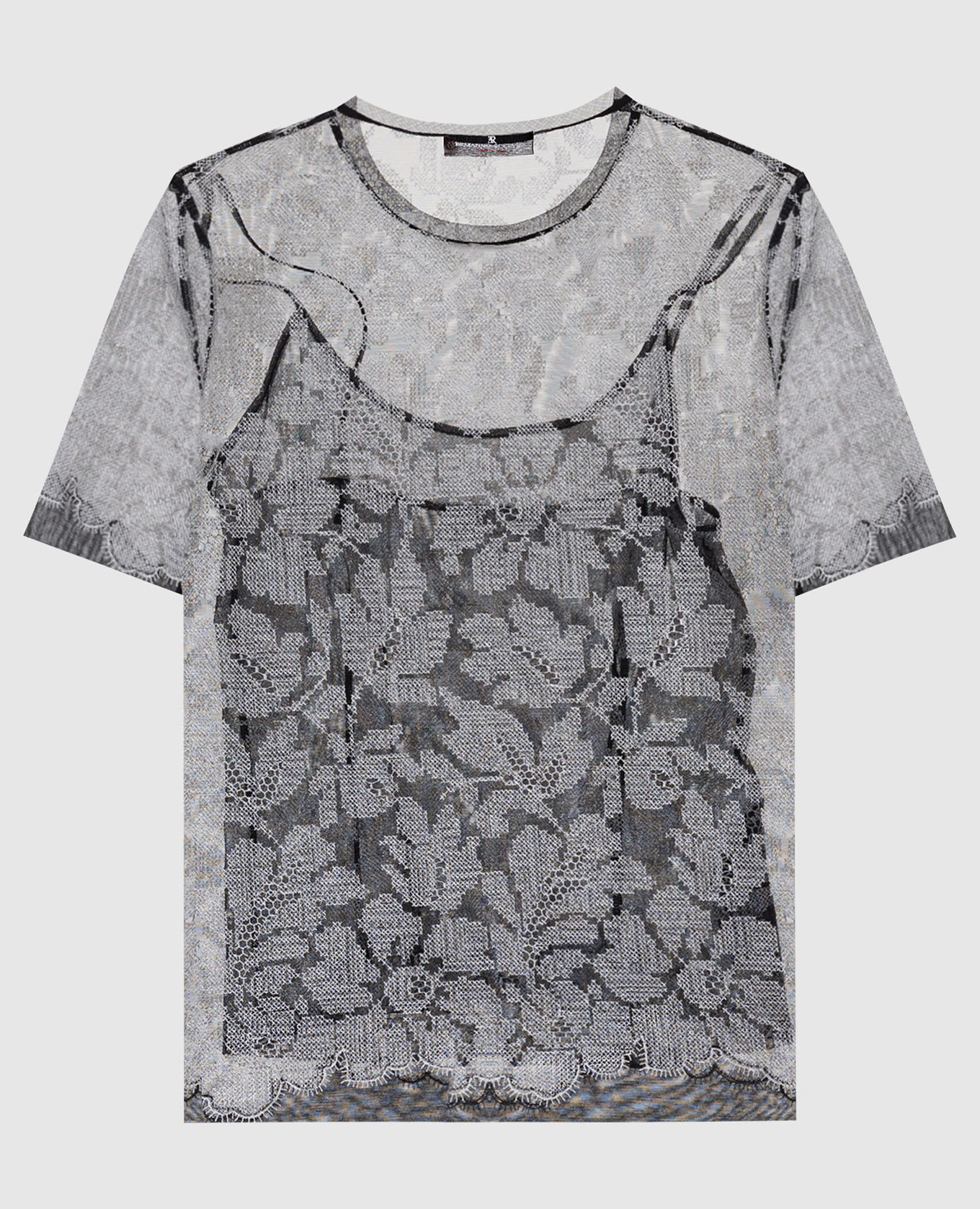 

Black patterned top Ermanno Scervino