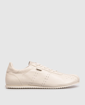 Ami Paris Beige leather sneakers USN503AL0129