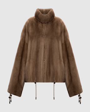 Elpidio Loffredo Brown reversible mink fur coat VIS1560AH
