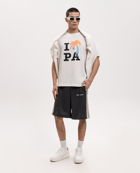 Palm Angels I Love PA T-shirt in ivory PMAA109S26JER007