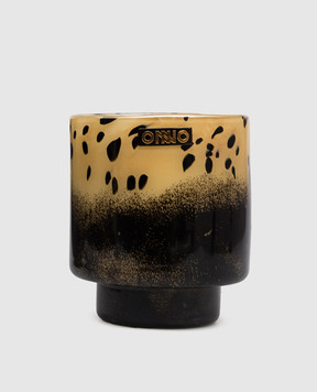 Onno Art Brigitte M candle with Zanzibar scent in a glass candle holder ON821Z