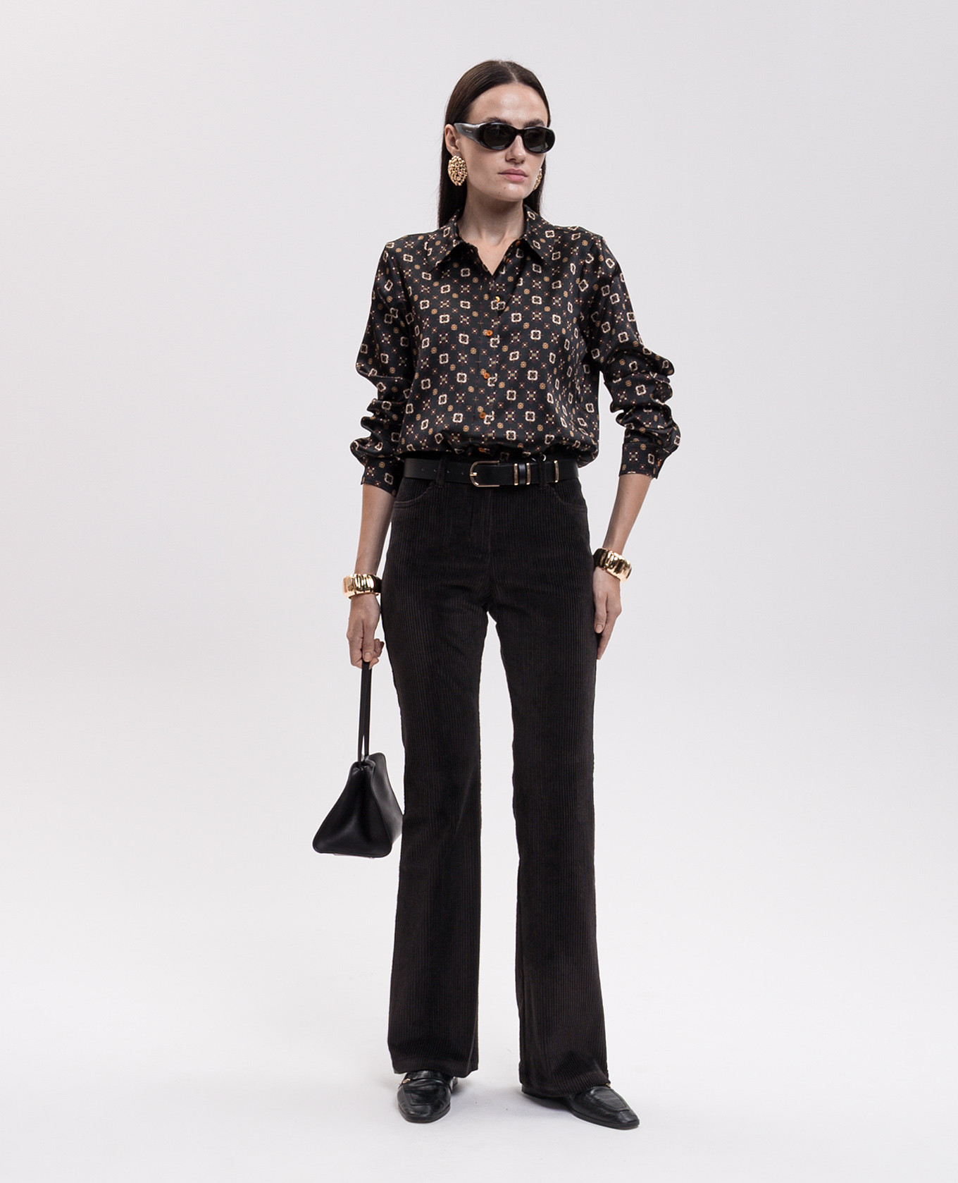 Black Arles silk shirt Momoni 2