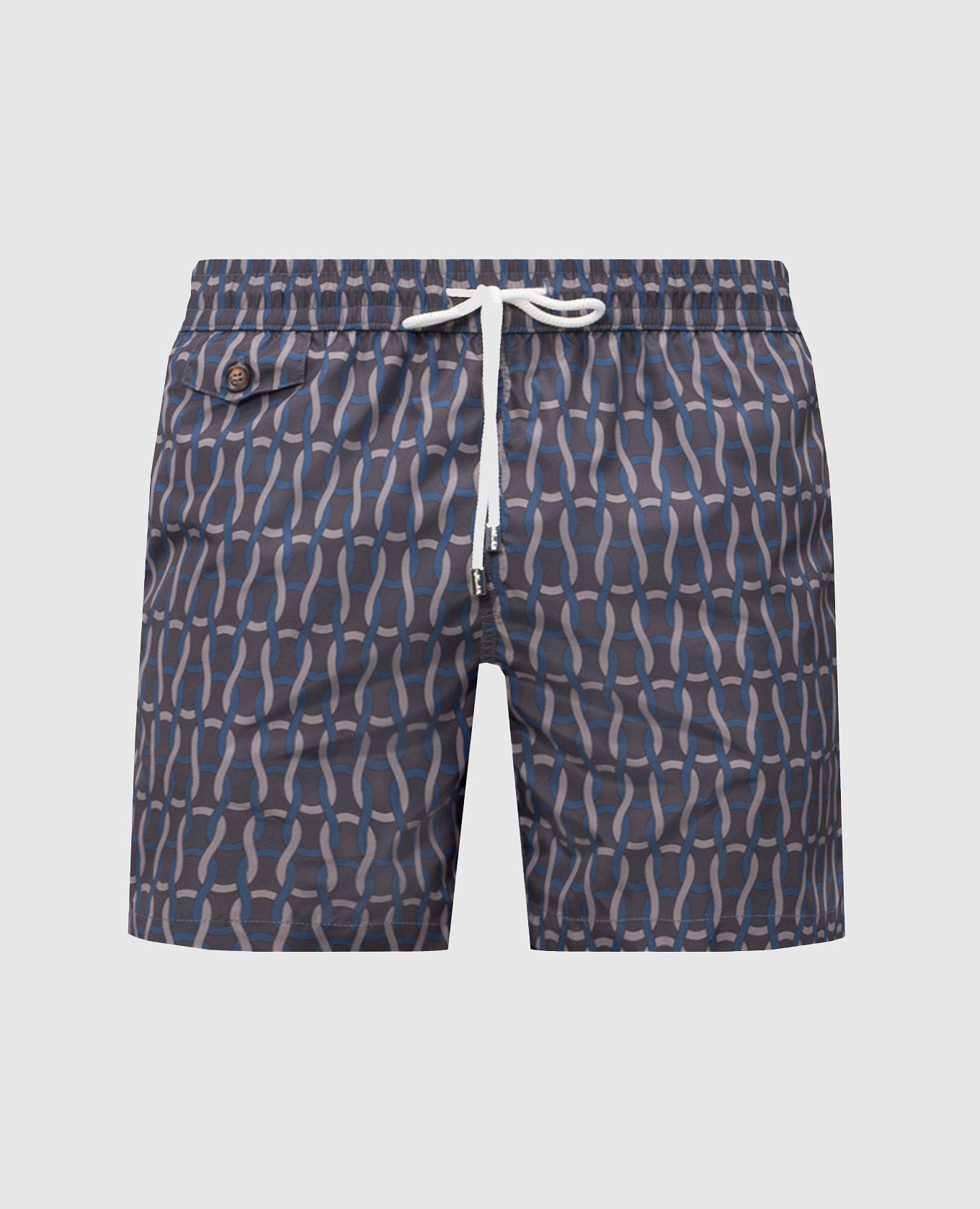 

Grey printed swim shorts Enrico Mandelli