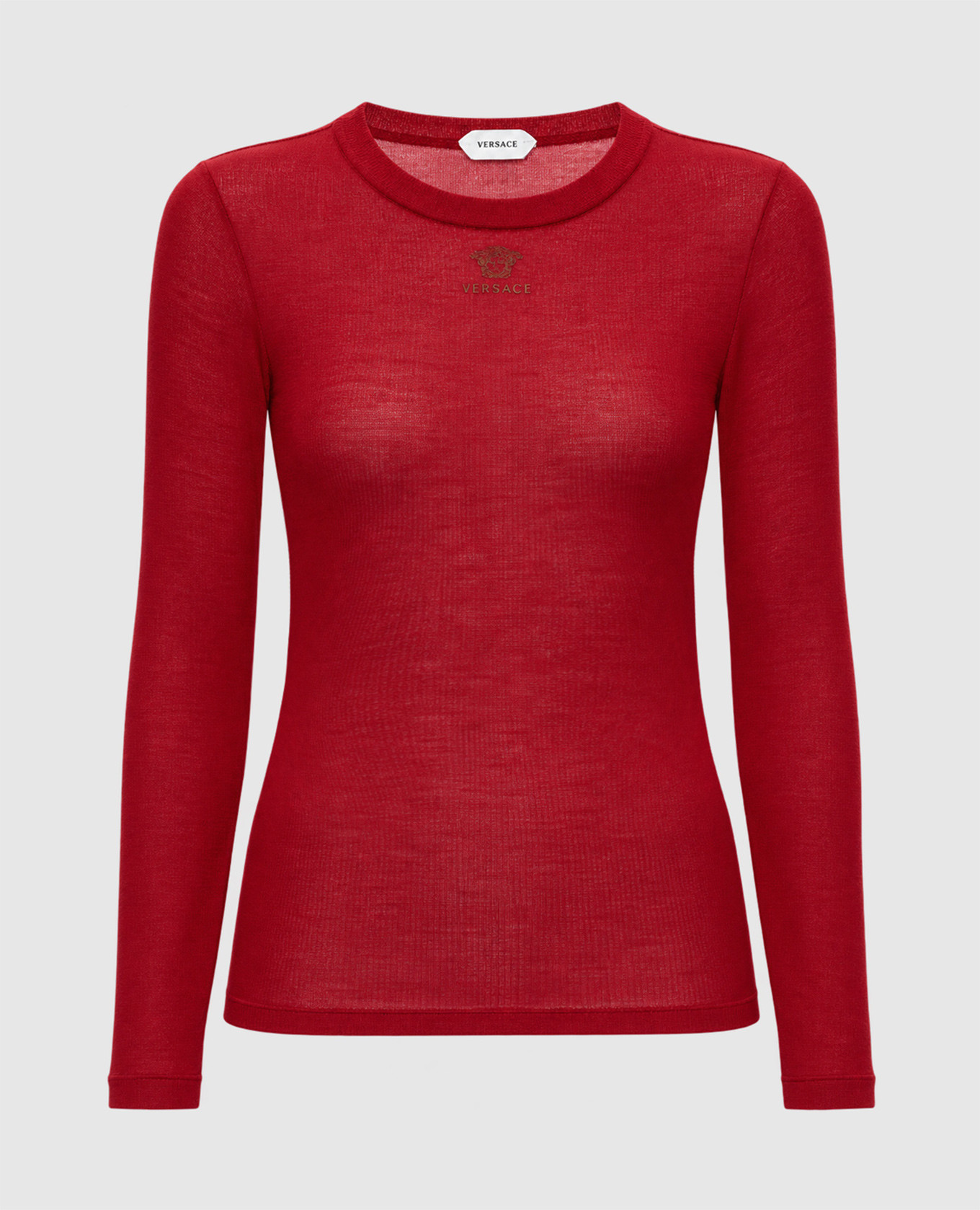 Red wool longsleeve Versace