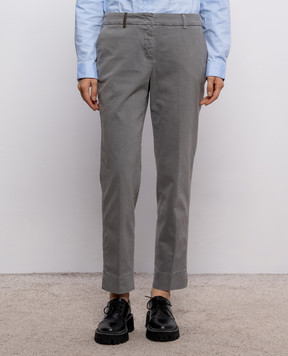 Peserico Gray pants A04718T302479