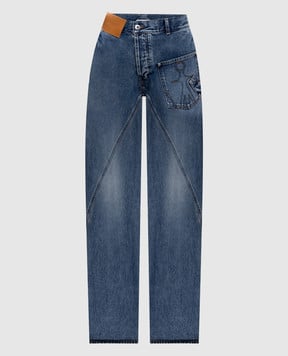 JW Anderson Blue jeans with logo patch DT0127PG1849