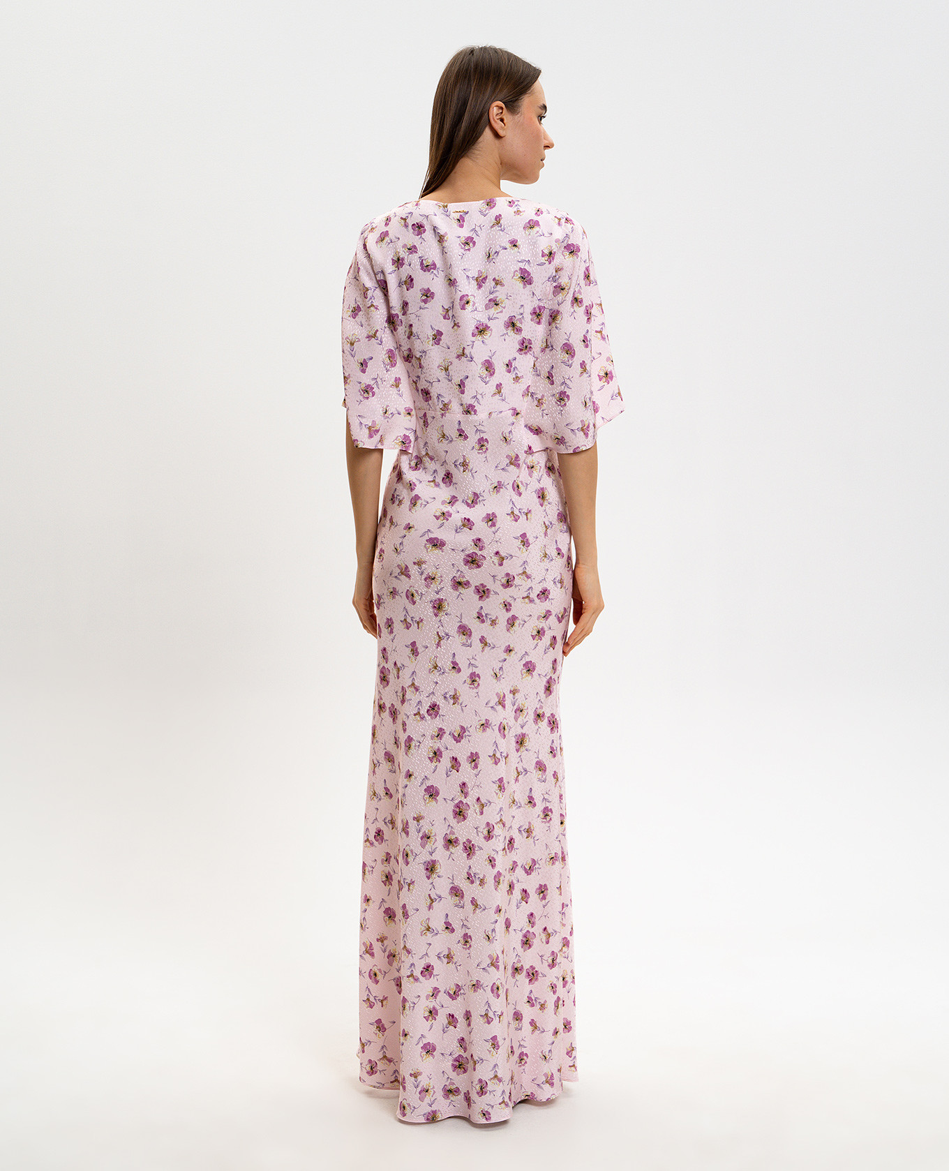 

Pink floral print maxi dress Twinset