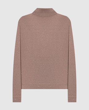 Peserico Beige jumper with lurex A99270F1809771