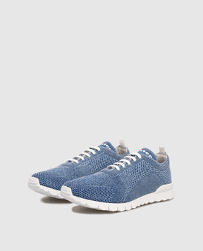 Kiton Blue sneakers with logo USSFITSN01151
