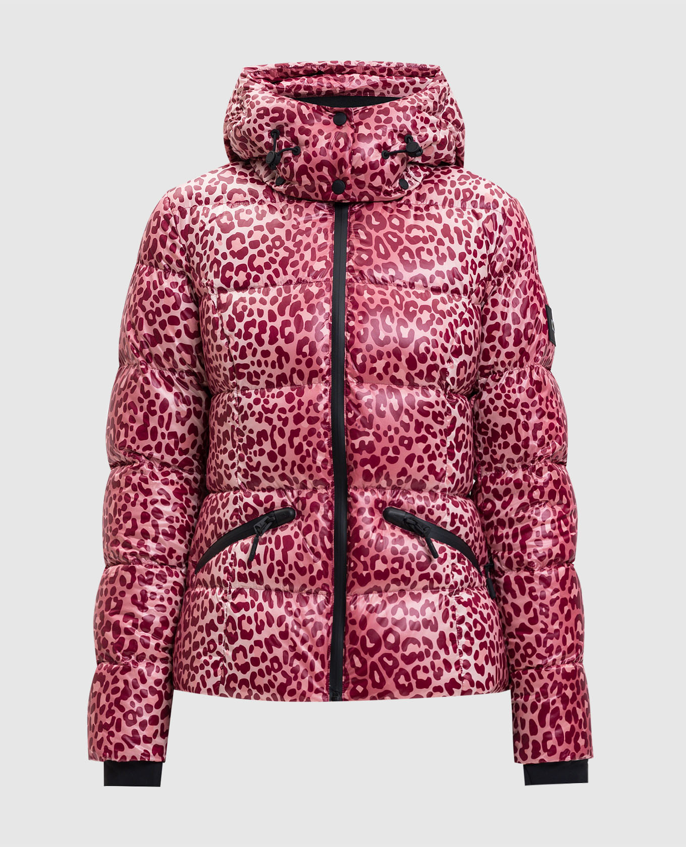 

Pink ski down jacket CHERYL-A in animal print Mackage