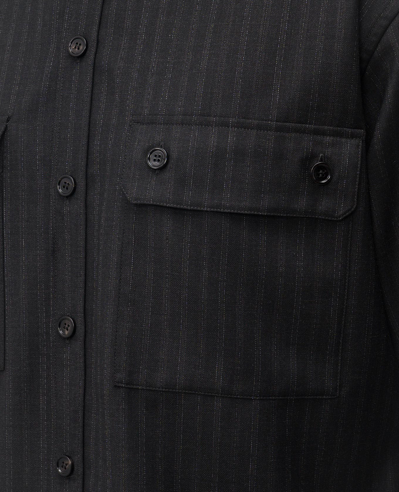 Black striped wool shirt Dolce&Gabbana 5