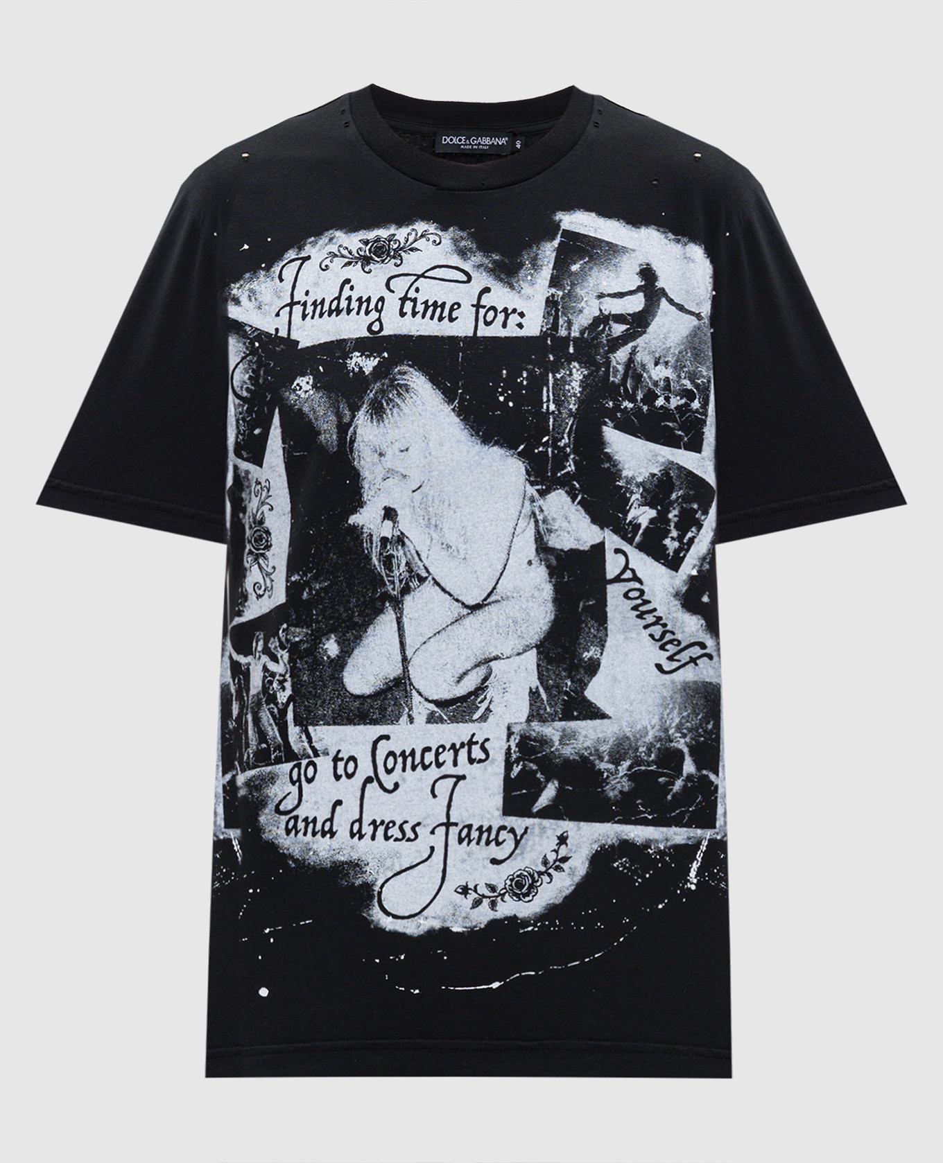 

Black T-shirt with print Dolce&Gabbana