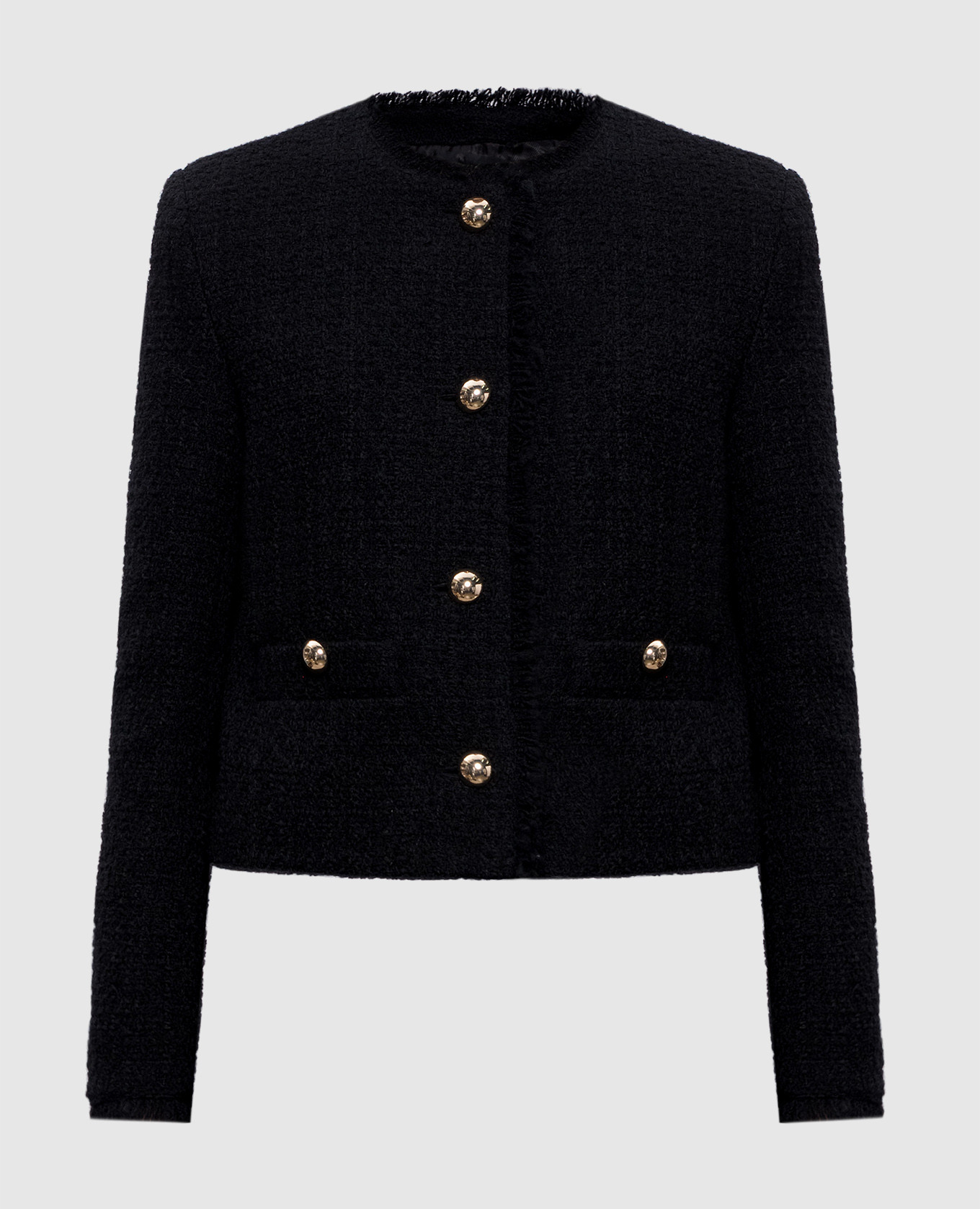 

Black tweed jacket WKDAGAMI made of wool Max Mara Weekend