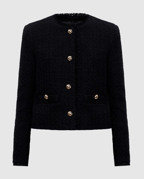 Max Mara Weekend Black tweed jacket WKDAGAMI made of wool WKDAGAMI