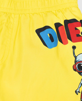 Diesel Children's yellow swimming shorts Mirulyb K00781KXBTI