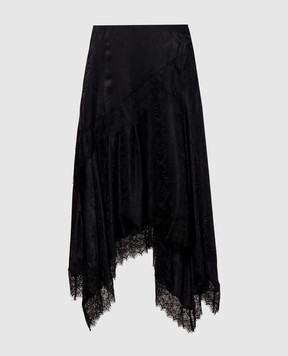 3.1 Phillip Lim Black skirt with printed silk F26136282FAS
