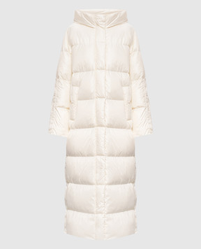 Twinset Ivory long down jacket 262TP2650