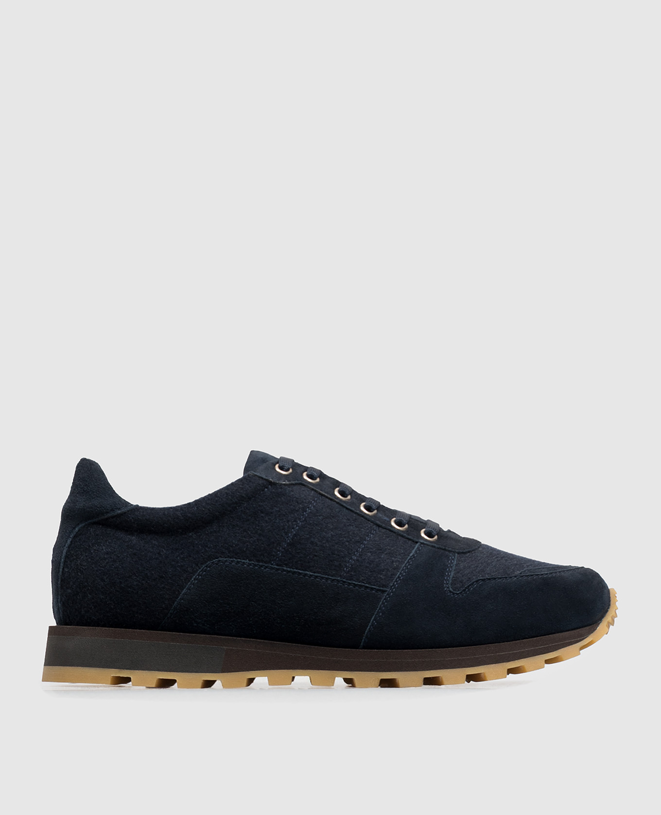 Blue combination sneakers