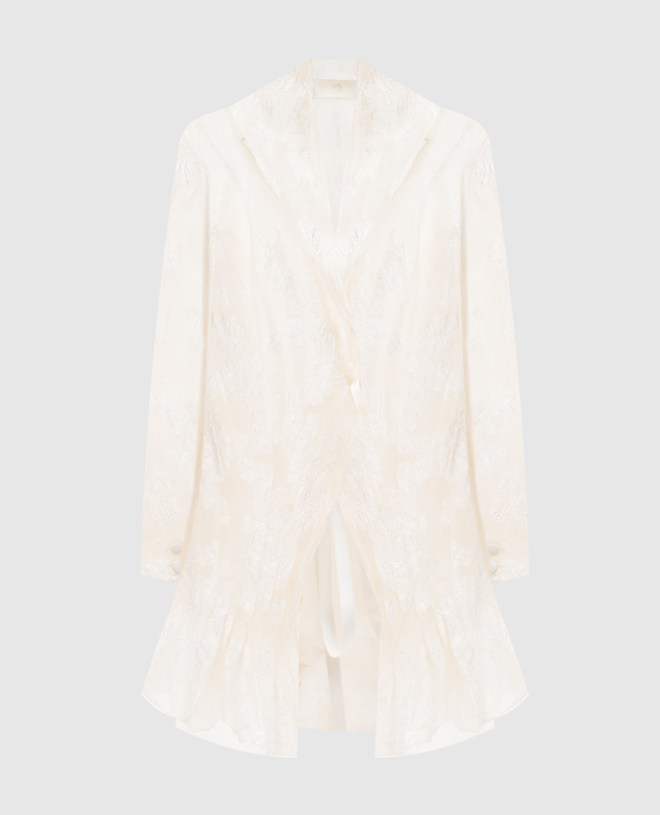 Lace puffer jacket Marc Le Bihan