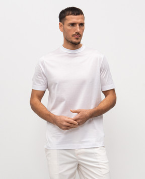 Canali White T-shirt MJ00002T0922