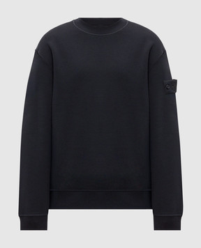 Stone Island Blue insulated sweatshirt with wool L2S156100013S0F15
