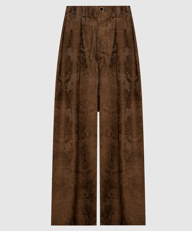 Brown Poetic patterned culottes