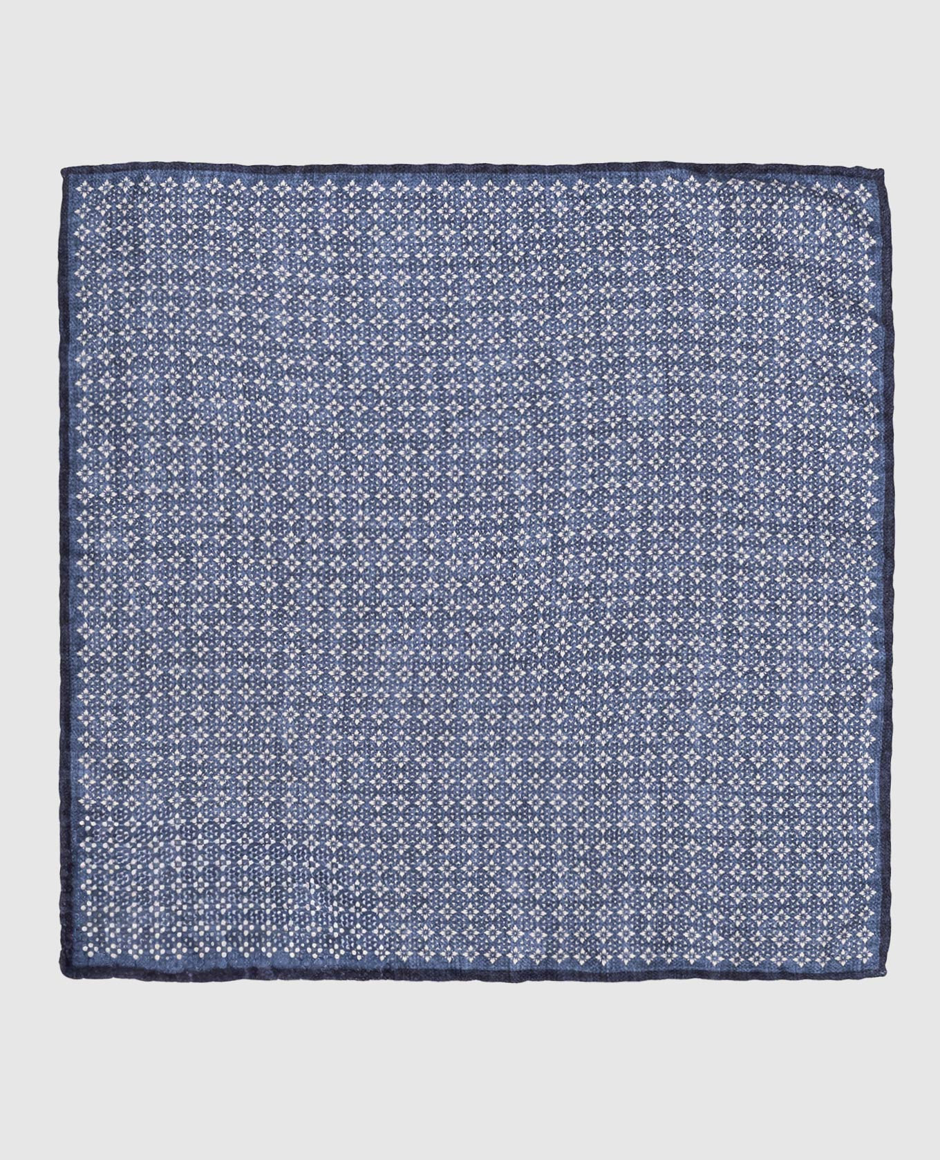 

Reversible patterned silk pachet scarf Brunello Cucinelli, Blue