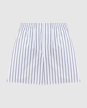 Ami Paris White striped shorts USO806CO0220
