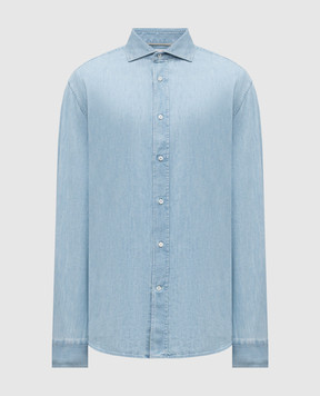 Brunello Cucinelli Blue denim shirt MH1920627