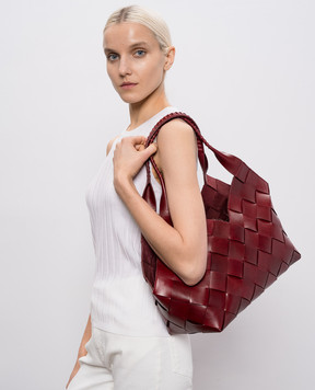 Dragon Burgundy leather bag Castello DGS68111