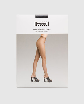 Wolford Black Twenties Econyl fishnet tights 19393