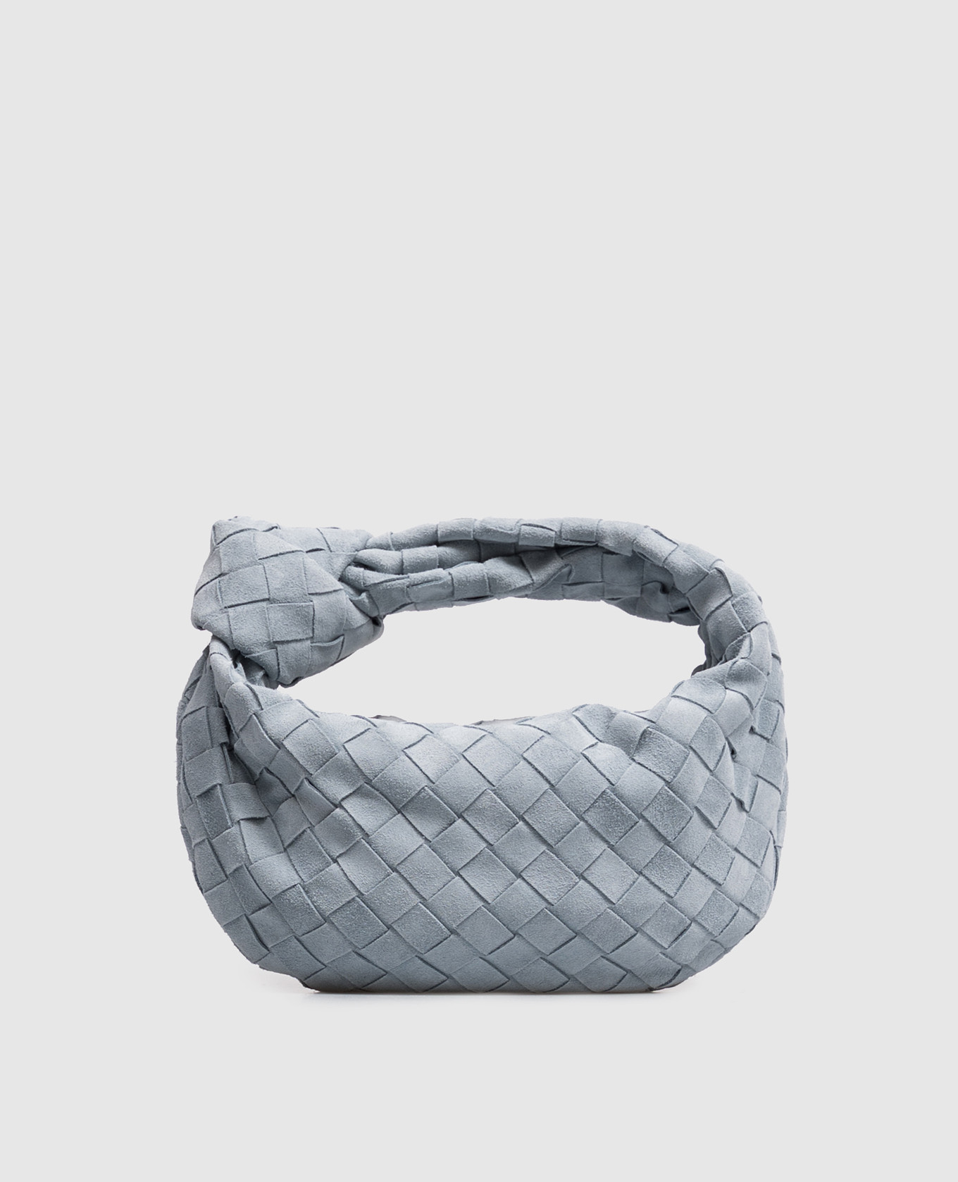 Jodie blue suede hobo bag