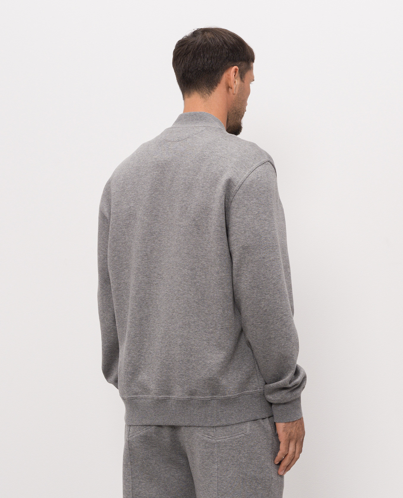 Grey melange sports jacket Brunello Cucinelli 4