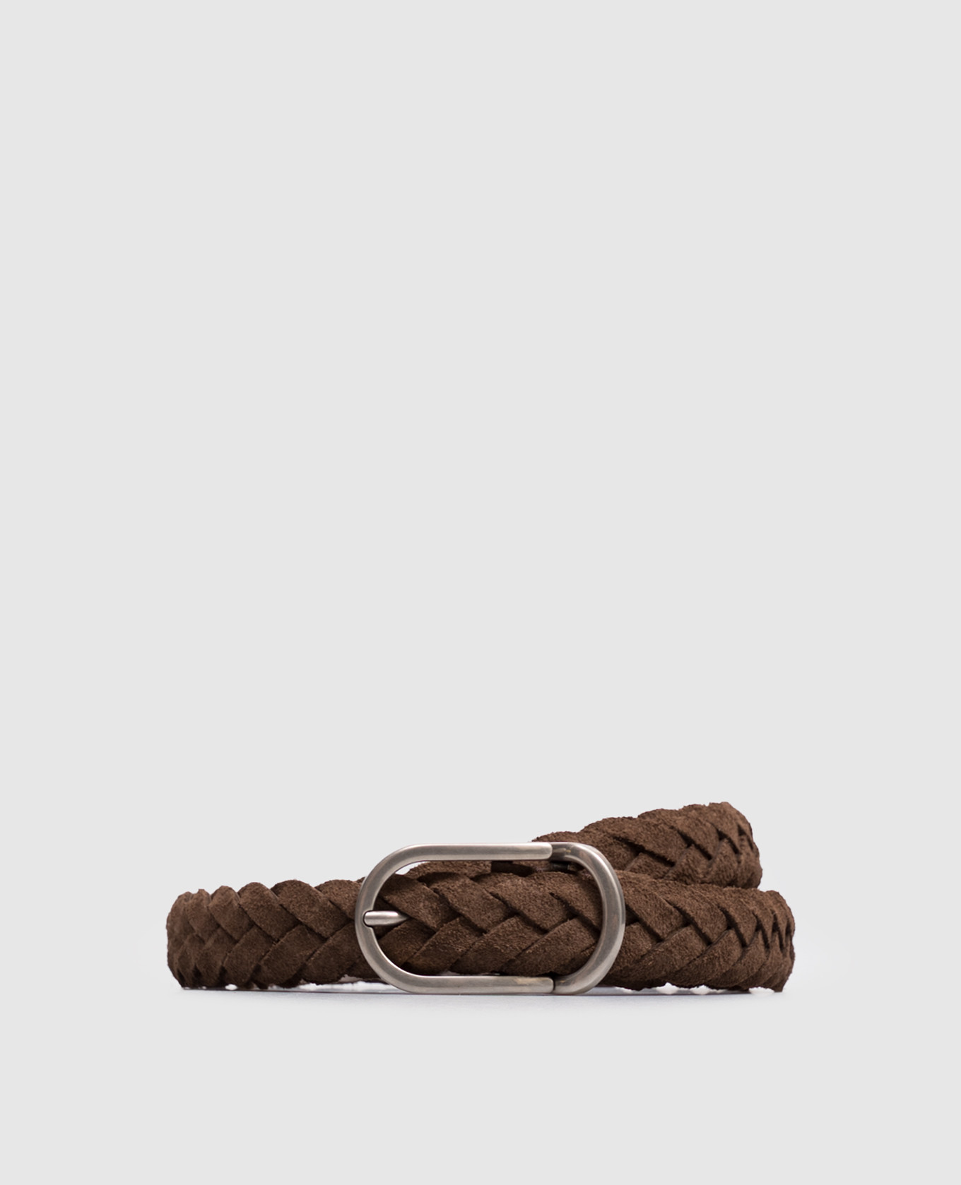 Brown suede belt