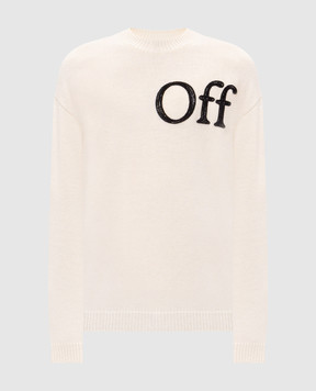 Off-White Ivory wool sweater 44MHE20QF26K001