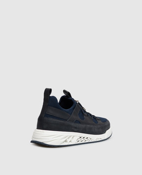 Stefano Ricci Blue combination sneakers with monogram UR78G4273TSWYSN