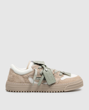 Off-White Beige Court 3.0 combo sneakers OF05779101