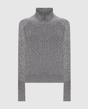 Ermanno Scervino Gray cashmere sweater D495M324JBV