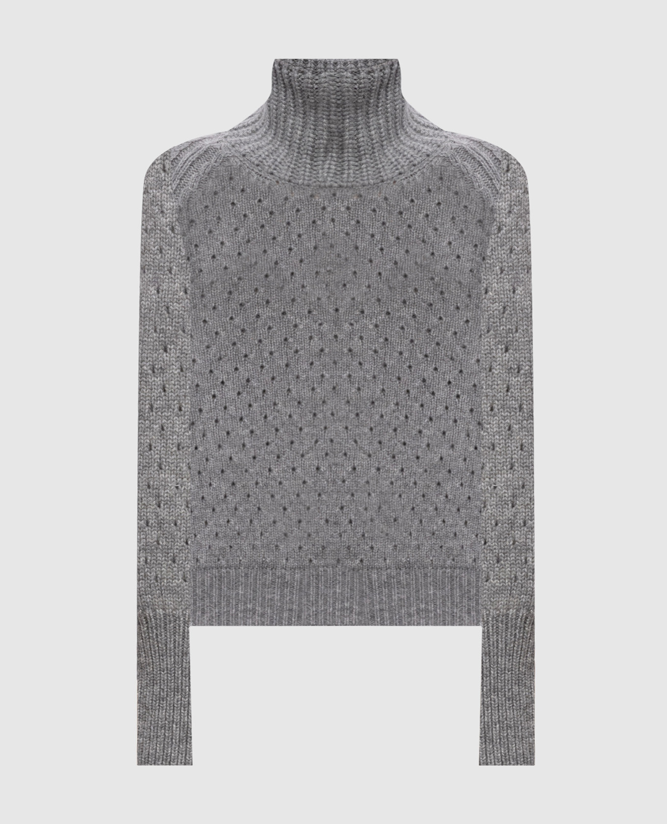 Gray cashmere sweater