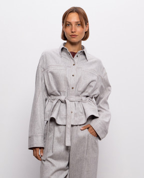 Brunello Cucinelli Gray wool jacket MP549M1E06