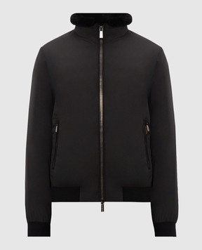 MooRER BELLATI black down jacket with fur BELLATISTP