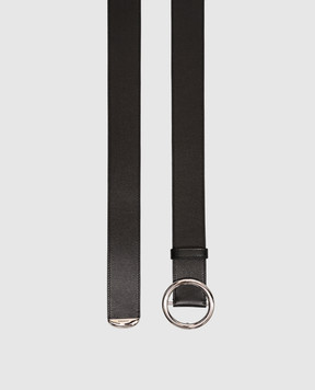 Givenchy Black leather belt with logo engraving BB40B2B2AD