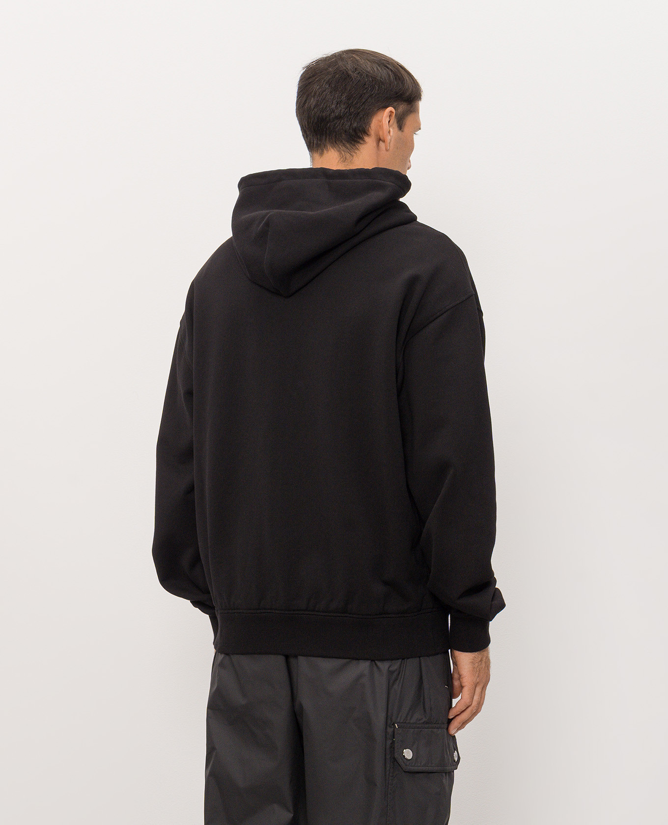 Black sports jacket with contrast logo embroidery Dolce&Gabbana 4