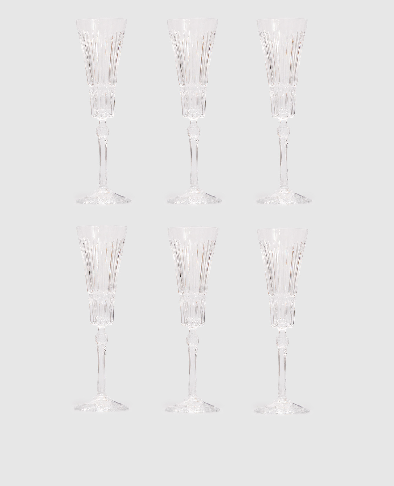 

Set of champagne glasses FLUT CORINTHE 6 pcs. La Reine, Transparent